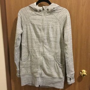 Heathered Gray Fitted Hoodie